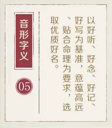 洛阳起名流程五